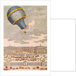 The Ballooning Experiment at the Chateau de Versailles, 19th September, 1783 by French School