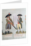 A Citizen Ready to Fight and a Citizen Carrying the Declaration of the Rights of Man by Lesueur Brothers