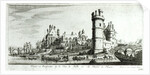 Perspective view of the Tour de Nesle and the Hotel de Nevers by Israel the Younger Silvestre