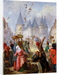The Return of St. Louis and Blanche of Castille to Notre-Dame, Paris, before 1857 by Pierre Charles Marquis