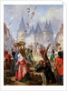 The Return of St. Louis and Blanche of Castille to Notre-Dame, Paris, before 1857 by Pierre Charles Marquis