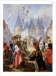 The Return of St. Louis and Blanche of Castille to Notre-Dame, Paris, before 1857 by Pierre Charles Marquis