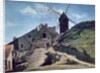 A Windmill at Montmartre, 1840-45 by Jean Baptiste Camille Corot