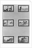 Six vignettes depicting the cultivation of cereals by French School