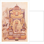 Khusrau in front of the Palace of Shirin by Islamic School