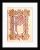 Ms 479 fol.32 Initial 'P' from 'Les Evangiles de l'Abbaye de Cysoing' by French School