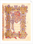 Ms 479 fol.32 Initial 'P' from 'Les Evangiles de l'Abbaye de Cysoing' by French School