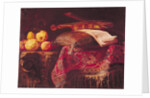 Still Life of Fruit and Musical Instruments by Antonio Pereda y Salgado