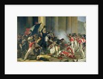 Scene of the 1830 Revolution at the Louvre by Jean Louis Bezard