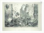 Rue Saint-Antoine in July 1830 by Victor (after) Adam
