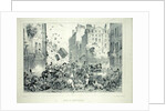 Rue Saint-Antoine in July 1830 by Victor (after) Adam