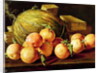 Still Life of Oranges, Melons and Boxes of Sweets by Luis Egidio Menendez or Melendez