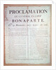 Proclamation of Napoleon I 19 Brumaire An 8 by French School