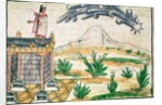 Montezuma II watching a comet, 1579 by Diego Duran