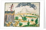 Montezuma II watching a comet, 1579 by Diego Duran
