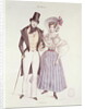 Fashion for Men and Women, 1830 by French School