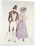 Fashion for Men and Women, 1830 by French School