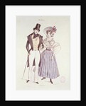 Fashion for Men and Women, 1830 by French School