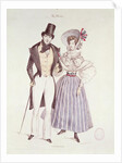 Fashion for Men and Women, 1830 by French School