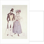 Fashion for Men and Women, 1830 by French School