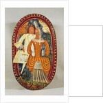 Marzipan box depicting a man and woman, c.1660 by German School