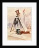 The Sandwich Board Man, Boulevard du Temple, 1839 by French School