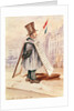The Sandwich Board Man, Boulevard du Temple, 1839 by French School
