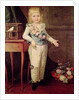 Portrait of a boy playing with a yo-yo, late 18th or early 19th centuries by Elisabeth Louise (style of) Vigee-Lebrun
