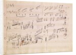 Score sheet of 'Moonlight Sonata' by Ludwig van Beethoven