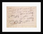 Score sheet of 'Moonlight Sonata' by Ludwig van Beethoven