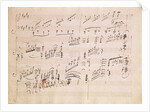 Score sheet of 'Moonlight Sonata' by Ludwig van Beethoven