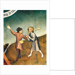 Adoration of the Magi, detail of the Annunciation to the Shepherds, c.1440 by Master of Zlate Moravce