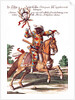 Harlequin on Horseback by German School