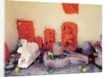 A shrine of a chapel on the Ganges by School Indian