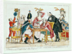 Caricature of Louis XVI playing chess with a soldier of the National Guard by French School