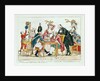 Caricature of Louis XVI playing chess with a soldier of the National Guard by French School