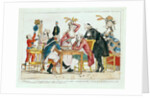 Caricature of Louis XVI playing chess with a soldier of the National Guard by French School