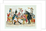 Caricature of Louis XVI playing chess with a soldier of the National Guard by French School