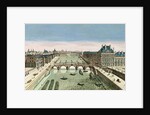 Perspective View of Paris from the Pont Royal by French School