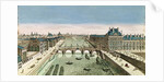 Perspective View of Paris from the Pont Royal by French School