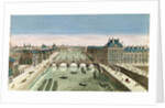 Perspective View of Paris from the Pont Royal by French School