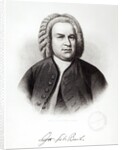 Portrait of Johann Sebastian Bach by V. Weger