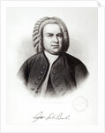 Portrait of Johann Sebastian Bach by V. Weger