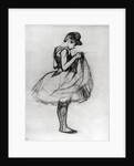 Dancer adjusting her costume and hitching up her skirt, 1889 by Henri de Toulouse-Lautrec