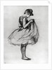 Dancer adjusting her costume and hitching up her skirt, 1889 by Henri de Toulouse-Lautrec