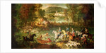 Hunting at the Saint-Jean Pond in the Forest of Compiegne, before 1734 by Jean-Baptiste Oudry