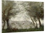 The Pond at Ville-d'Avray through the Trees, 1871 by Jean Baptiste Camille Corot