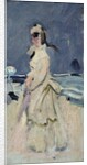 Camille on the Beach, 1870-71 by Claude Monet