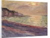 The Beach at Pourville, Setting Sun, 1882 by Claude Monet