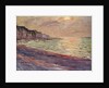 The Beach at Pourville, Setting Sun, 1882 by Claude Monet